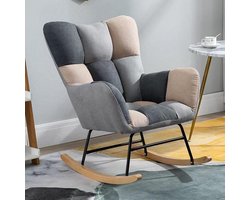 Schommelstoel Kinderkamer - Verpleegstoel Relaxstoel - Baby Kalmeren - Ergonomisch Ontwerp - Niet Gespecificeerd - Grijs