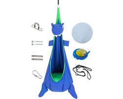 Schommelstoel Pod - Zitje Hangstoel - Ontspannen Binnen Buiten - Ergonomisch Ontwerp - 150x70cm - Multi-color