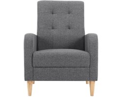 Schommelstoel – Relaxstoel – Fauteuil – Loungestoel – Voedingsstoel – Lichtgrijs – Handgeweven Rattan – Stalen Frame