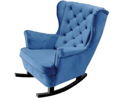 Schommelstoel - Relaxstoel - Ontspannen - Zeer elastisch schuim - 92 x 84 x 104 cm - Zwart
