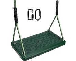 Schommelstoel - Schommelzitje Tuinstoel - Buiten spelen - Antislip rubber grip - 150 kg draagkracht - Groen