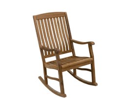 Schommelstoel van Teakhout - Teak - Bruin - 110 x 63 x 82 cm