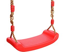 Schommelstoel Volwassenen - Hangstoel Kinderen - Buiten Ontspannen - Verstelbaar Comfort - 10 x 19 x 10 cm - Rood