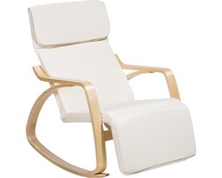 Schommelstoel WESTON Stof Lichtbeige