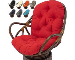 Schommelstoelkussens set wasbare resistente draaibare schommelstoelkussens voor fauteuil, rotan stoel, tuinbankmat met banden