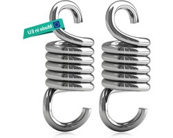 Schommelveer dubbelpak - Springs voor Hollywood schommels, hangmatten, hangstoelen en meer - 200 kg, Made in EU