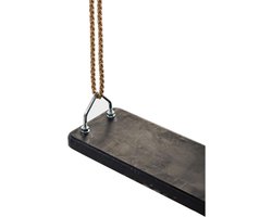 Schommelzitje Rubber - Schommelstoel Zwart - Buiten Spelen - EPDM Rubber Zitting - 44.8 x 17.8 cm - Meerkleurig