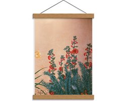 Schoolplaat – Muurschildering Bloemen en Planten - 30x40cm Foto op Textielposter (Wanddecoratie op Schoolplaat)