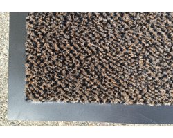 Schoonloop mat - deurmat - bruin - 90 x 150 cm