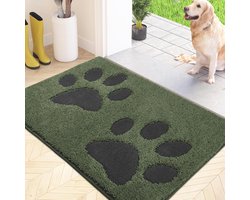 Schoonloopmat 50 x 80 cm - Wasbare Deurmat voor Binnen - Absorberende Antislip Vloermat - Waterdicht Tapijt voor Natte Poten