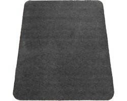 Schoonloopmat - Deurmat - Droogloopmat - zwart - antraciet - 70x90cm - uitwasbaar - antislip