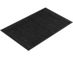 Schoonloopmat - droogloopmat - deurmat - ribmat - 90 x 150 cm - antra