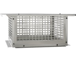 Schoorsteenkap, 431,8 x 431,8 mm, roestvrij staal 304, schoorsteenkap, stevig en praktisch, eenvoudige installatie, geschikt voor roosterschoorsteenkappen en schoorsteenschoorstenen van klei, zilver