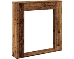 Schoorsteenmantel Ombouw - Haardombouw Decoratief - Woonkamer Aankleden - Met LED Vlam Compatibel - 100 x 20 x 100 cm
