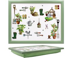 Schootkussen - Laptray - Laptopkussen Groene Vingers - 34 x 44 x 6 cm