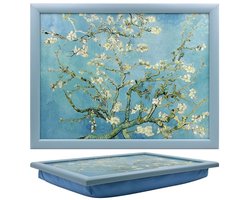 Schootkussen met Laptray – Vincent van Gogh Amandelbloesem 44x34cm met pepermuntdoosje