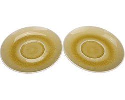 Schoteltjesset CATHARINA - Geel / Beige - Keramiek - Set van 4