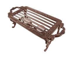 schotelverwarmer - Warmhoudschaal - Rechaud antiek bruin