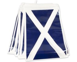 Schotse/Schotland decoratie vlaggetjes vlaggenlijn - plastic - van 7 meter - landen - versiering