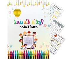 Schrijfboek Kinderen - Uitwisbaar Leerboek - Letters Leren - Herhaalbare Oefeningen - 25 x 18 cm - Gekleurd
