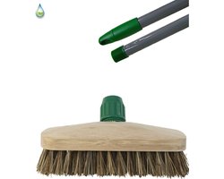 Schrobber / Luiwagen met steel Union / 100% FSC Hout / Groen / Metalen Steel