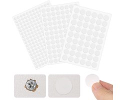 Schroefgatstickers - 350 witte stickers - Zelfklevende schroefafdekkingen - Geschikt voor schroefgaten in bureaus, kasten en meubels.