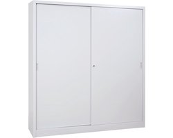 Schuifdeurkast 195x180x45 cm in Zwart (demontabel)