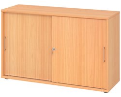 Schuifdeurkast - Esdoorn - 120 x 40 x 74,8 cm - Beta 1752S