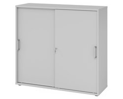 Schuifdeurkast - Grijs - 120 x 40 x 110 cm - Beta 1753S