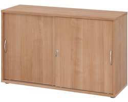 Schuifdeurkast - Walnoot - 120 x 40 x 74,8 cm - Beta 1752S