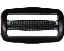 Schuifgesp zwart - 2 gespen - bruggesp - H-gesp -voor band van 5 cm - 2 inch - voor tas, rugzak, reistas, hondenriem