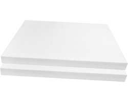 Schuim Rubber Platen - Verhuis Schuim - Beschermend Verpakken - Hoge Dichtheid PU - 30x20x2 cm - Wit