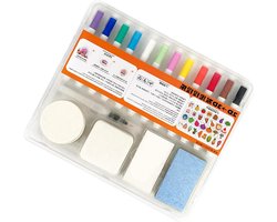 Schuim Schilderset - 3D Knutselset Kleuren - Creatief Knutselen - Watergeactiveerde Structuurkleur - ca. 6 x 6 cm - Meerdere Kleuren