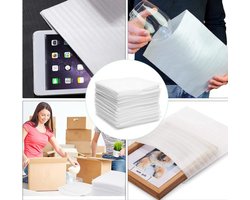 Schuim vellen bubbelpapier verhuizing karton voor servies, karton, verhuizing, platte glazen, borden (100 stuks)