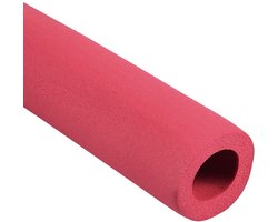 Schuimslangen, rubber, isolatie buisafdekking, handgreep bescherming, goed voor fitnessstudio, uitrusting, koperen buizen (rood, 25 mm, ID 43 mm, AD 1,8 m)