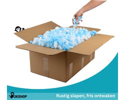 Schuimvlokken Kussenvulling – Polyether Vlokken – Voordeelverpakking 58L – Perfect voor Kussens, Zitzakken & Meubelvulling