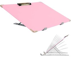 Schuine Plank - Schrijfbord - Leren Lezen - Verstelbare Hoek - 16 x 12 Inch - Roze