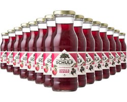 Schulp Appel & Kersensap Ambachtelijk - puur natuurtroebel sap - 15 x 0,2 liter
