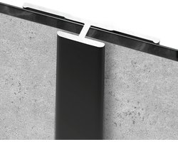 Schulte achterwand - koppelprofiel zwart - lengte 210cm - D1901421-68