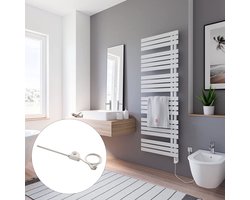 Schulte BREDA - elektrische designradiator - 60 x 169 cm - wit - handoekdroger - verwarmingselement typ 3 rechts - 900 Watt - H02416960-E3R 04