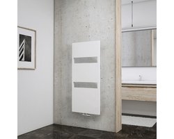 Schulte designradiator Turin - 60x114cm - 449 Watt - wit