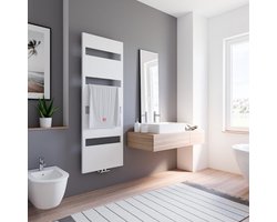 Schulte designradiator Turin - 60x170cm - 691 Watt - wit