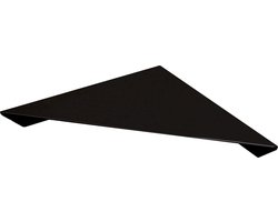Schulte doucheplanchet - gemakkelijk te lijmen doucherek - eenvoudig zonder te boren - 23x23x3.5 cm - kleur zwart - hangend badkamerschapje D1854 68