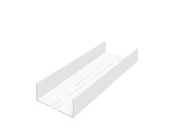 Schulte doucheplanchet -gemakkelijk te lijmen doucherek - eenvoudig zonder te boren - 28x9.5x3.5 cm - wit - badkamerschapje D1851 70