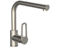 SCHÜTTE DESIGN RING Keukenkraan - Mengkraan - Met Uittrekbare Vaatdouche - RVS