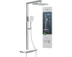 SCHÜTTE HAWAII Douchesysteem - Regendouche - Met thermostatische Kraan - Chroom/Wit