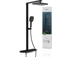 SCHÜTTE HAWAII Douchesysteem - Regendouche - Met thermostatische Kraan - Mat Zwart