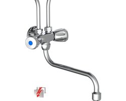 SCHÜTTE Keukenkraan met vrije Uitloop - Mengkraan - Lage Druk - voor Boven Spoelbak - Chroom