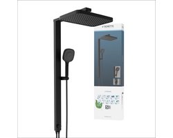 SCHÜTTE LA PALMA Douchesysteem - Regendouche - Zonder Kraan - Mat Zwart