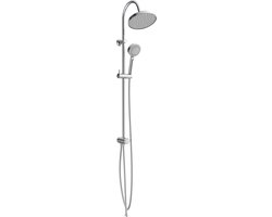 SCHÜTTE NIAGARA Rain Douchesysteem - Regendouche - Met Push-Button Omsteller - 104 cm Stang - Chroom